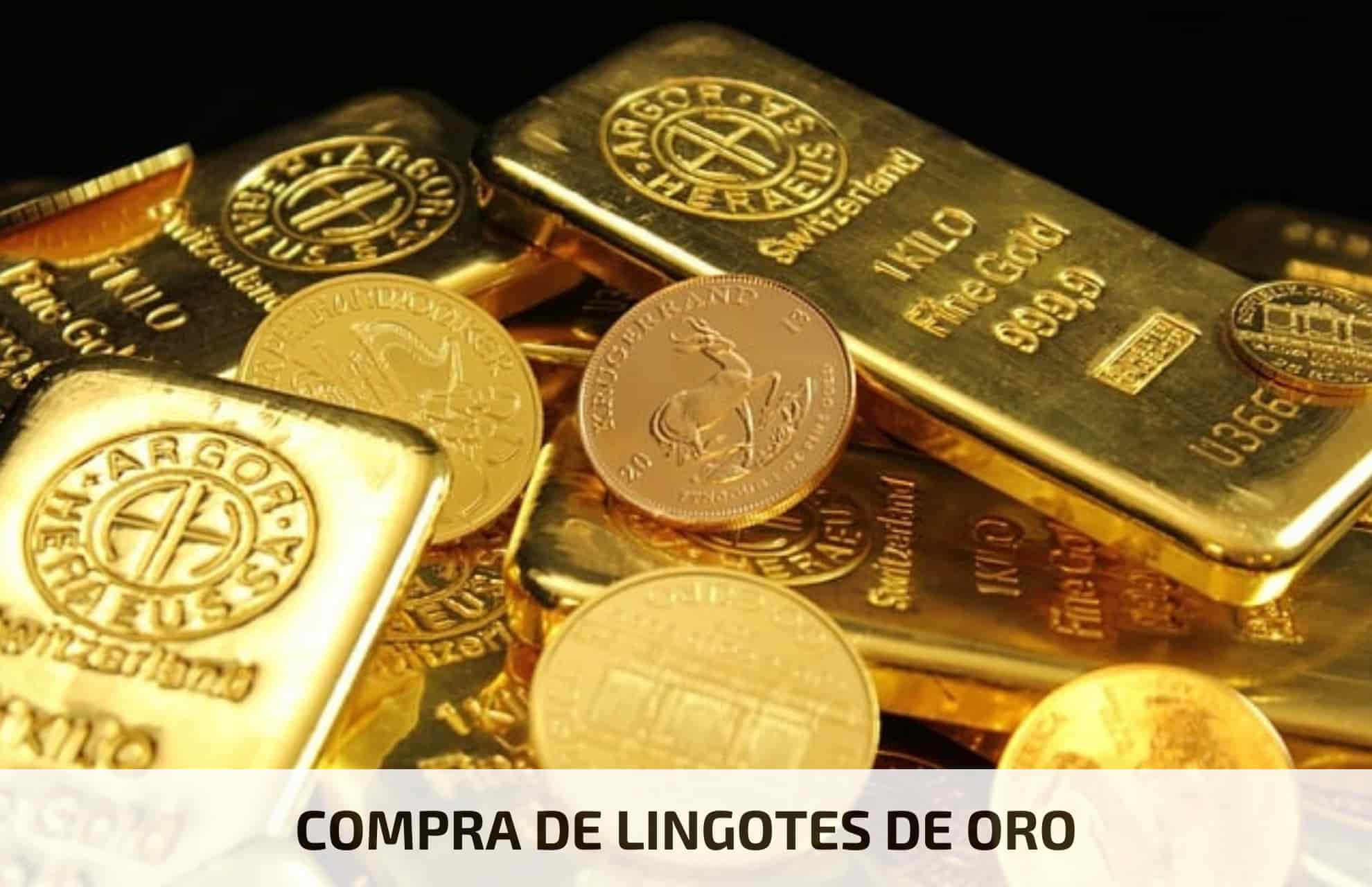 Comprar lingotes de oro